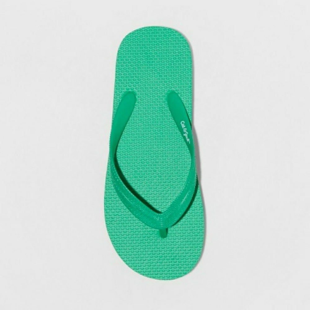 Toddler Boys Wayne Flip Flops Green XL (11-12)